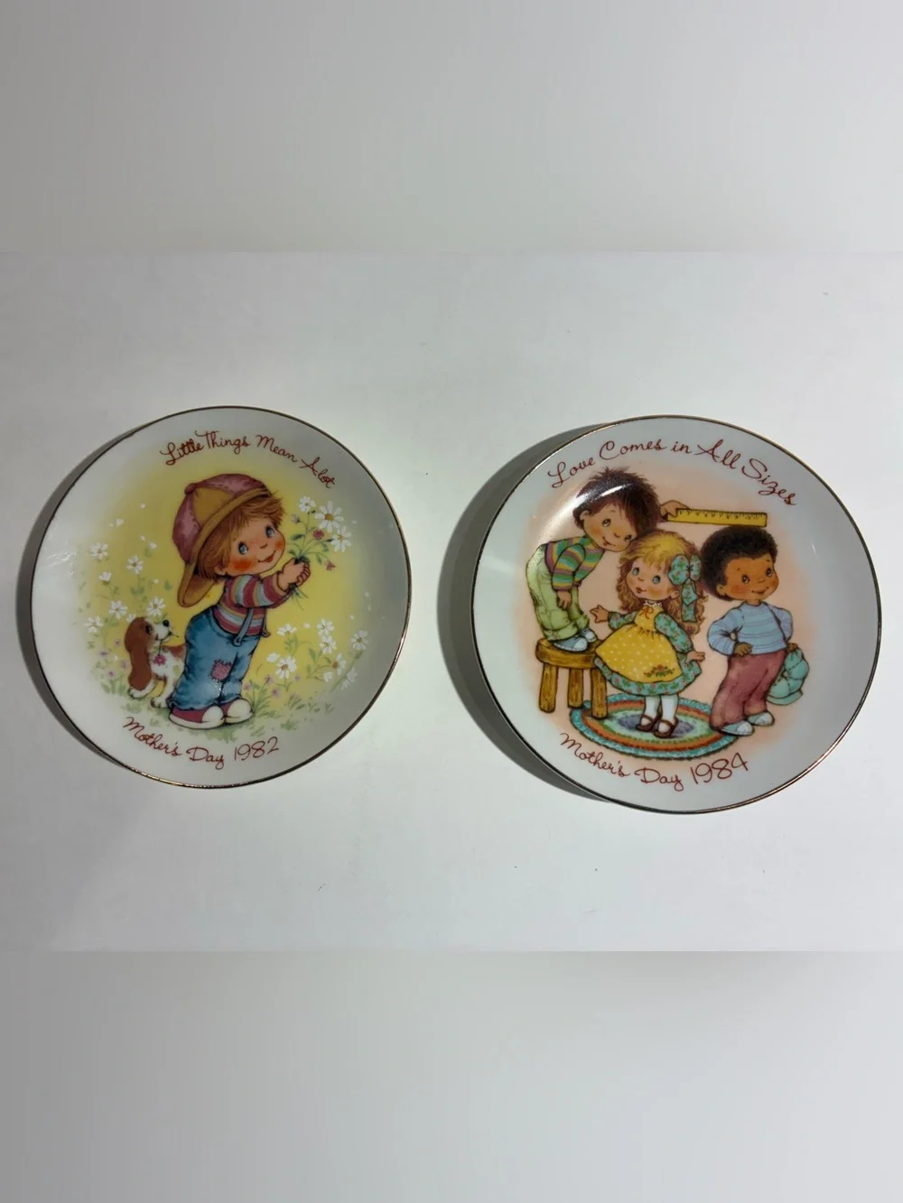 Lot of 2 Vintage Avon Mother’s Day 1982 & 1984 Decorative